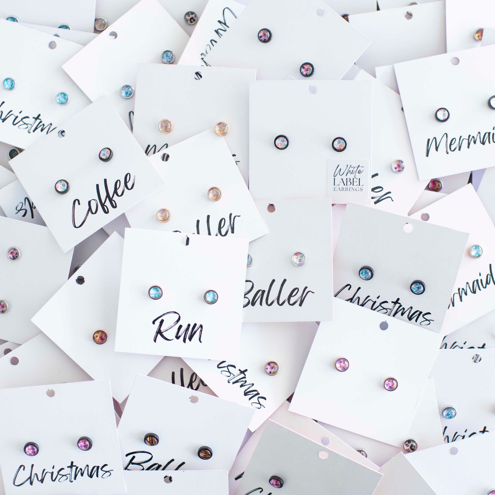 White Label Earrings, White Label, Earrings, Stud Earrings, Studs, Wholesale Earrings, Gifts For Mums, Gifts For Her, Custom Earrings, Gift Ideas, Wholesale Earrings Australia, Wholesale Earrings New Zealand, Gifts for Little Girls Australia, Gifts for Little Girls New Zealand, Earrings for Girls Australia, Earrings for Girls, Earrings for Girls New Zealand, Earrings Australia, Earrings New Zealand, VOGUE Earrings, Vanity Fair Earrings, Handmade Earrings, Spring Earrings, Mystery Earring Bags