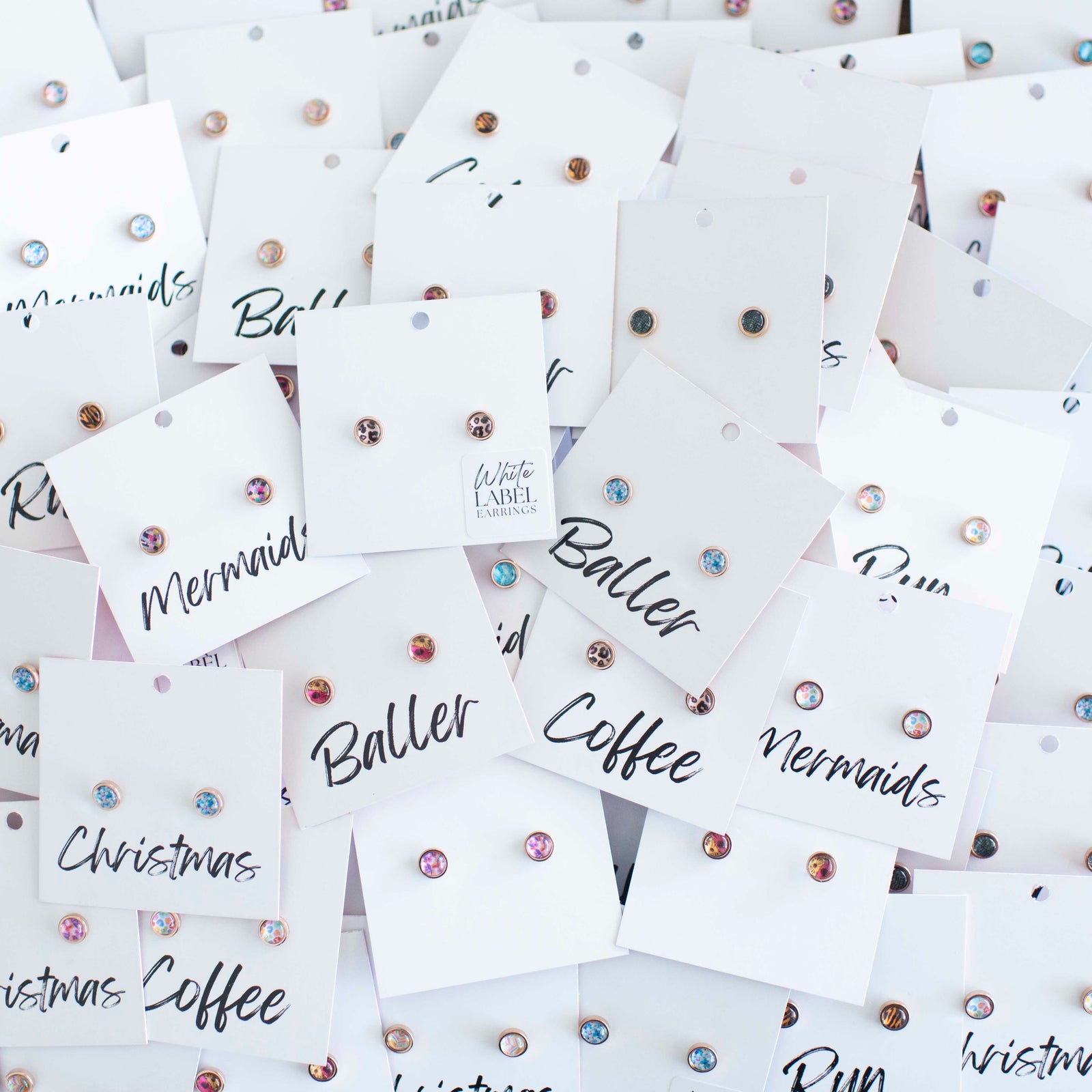 White Label Earrings, White Label, Earrings, Stud Earrings, Studs, Wholesale Earrings, Gifts For Mums, Gifts For Her, Custom Earrings, Gift Ideas, Wholesale Earrings Australia, Wholesale Earrings New Zealand, Gifts for Little Girls Australia, Gifts for Little Girls New Zealand, Earrings for Girls Australia, Earrings for Girls, Earrings for Girls New Zealand, Earrings Australia, Earrings New Zealand, VOGUE Earrings, Vanity Fair Earrings, Handmade Earrings, Spring Earrings, Mystery Earring Bags