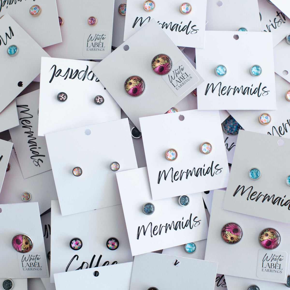 White Label Earrings, White Label, Earrings, Stud Earrings, Studs, Wholesale Earrings, Gifts For Mums, Gifts For Her, Custom Earrings, Gift Ideas, Wholesale Earrings Australia, Wholesale Earrings New Zealand, Gifts for Little Girls Australia, Gifts for Little Girls New Zealand, Earrings for Girls Australia, Earrings for Girls, Earrings for Girls New Zealand, Earrings Australia, Earrings New Zealand, VOGUE Earrings, Vanity Fair Earrings, Handmade Earrings, Spring Earrings, Mystery Earring Bags